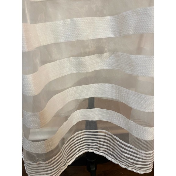 Milly White Tulle Striped Skirt sz small EUC - Picture 6 of 10